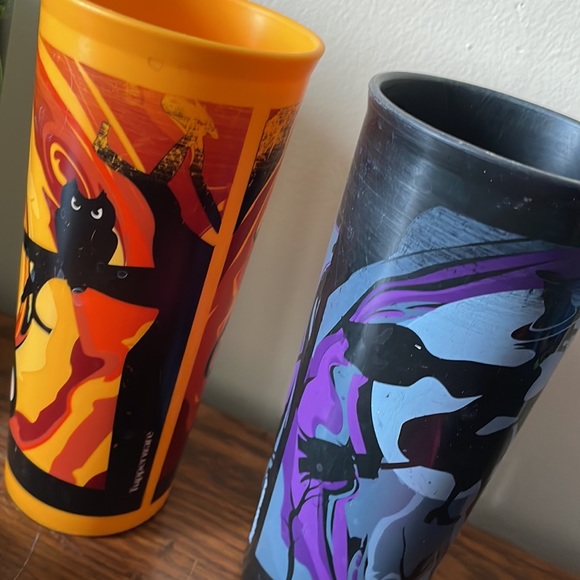 Bundle of 7 Tupperware tumblers Halloween kaliope fiesta spooky spectacular - Picture 4 of 7